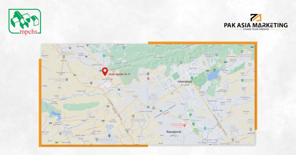 MULTI GARDEN B-17 LOCATION MAP